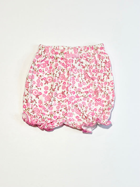 Floral jersey bloomers - Size 0000