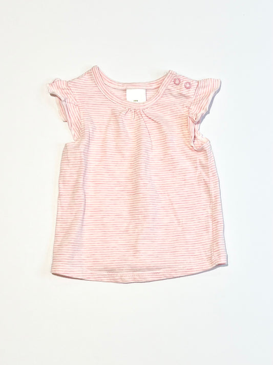 Pink striped tee - Size 0000