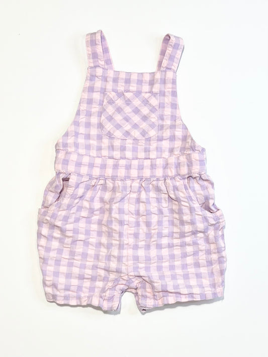 Gingham shortalls - Size 0