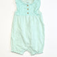 Green jersey romper - Size 9-12 months