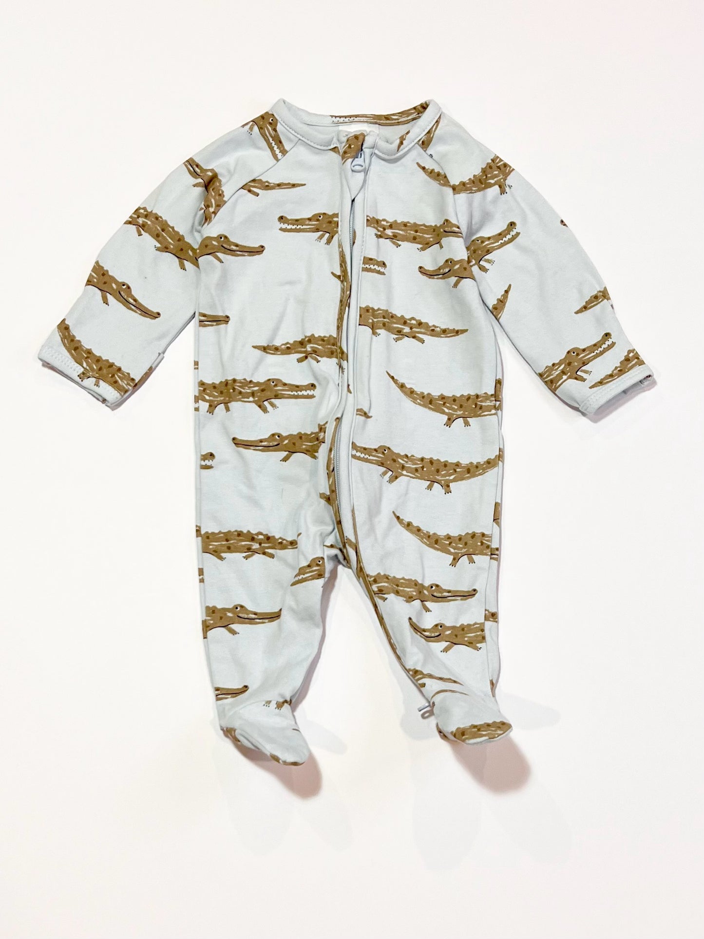 Crocodiles zip onesie - Size 0000