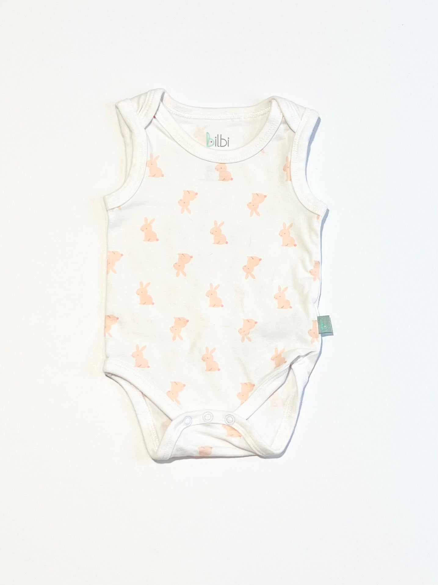 Pink bunny bodysuit- Size 0000