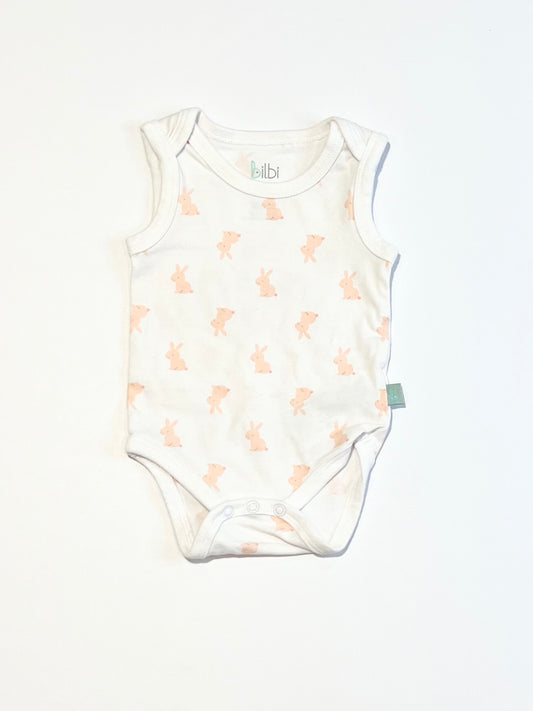 Pink bunny bodysuit- Size 0000