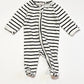 Striped zip onesie - Size 0000