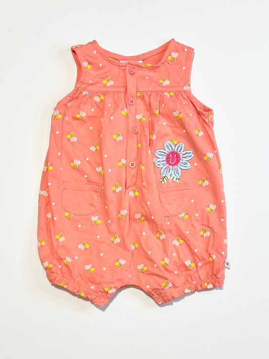 Jersey bees romper - Size 0