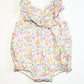 Floral cotton romper - Size 6-9 months