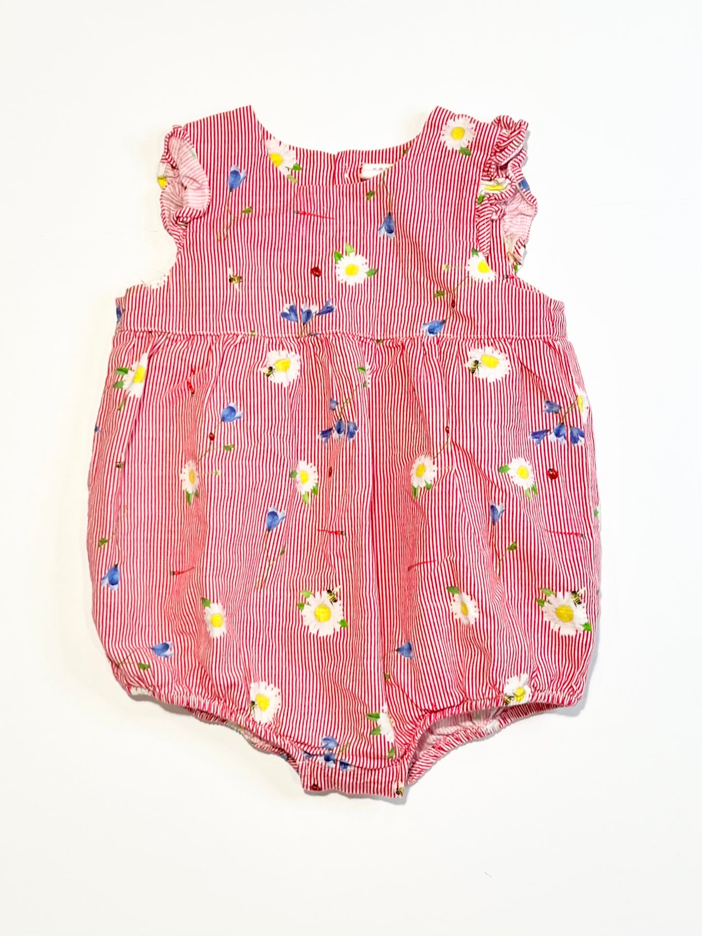 Striped floral romper - Size 0