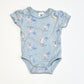 Blue flamingoes bodysuit - Size 0000