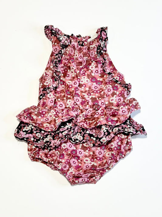 Woven floral romper - Size 0