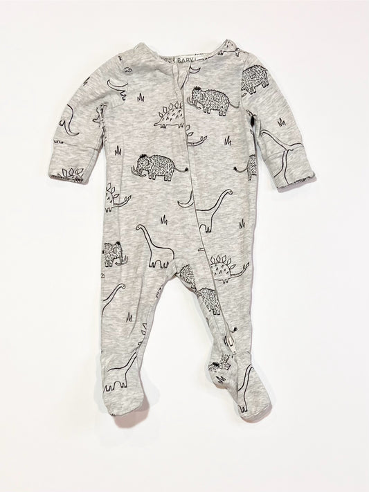 Prehistoric zip onesie - Size 0000