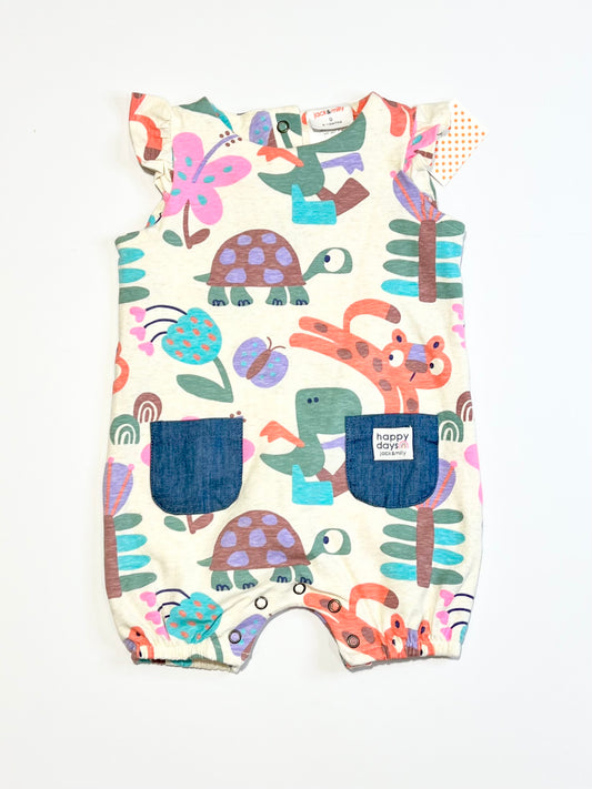 Animals romper brand new - Size 0