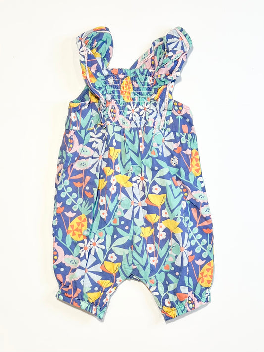 Floral cotton romper - Size 0