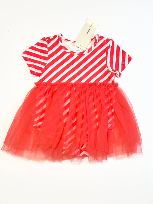 Candy stripe tulle dress brand new - Size 0