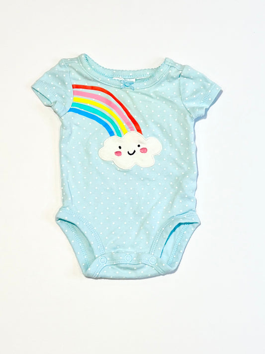 Blue rainbow bodysuit - Size 0000