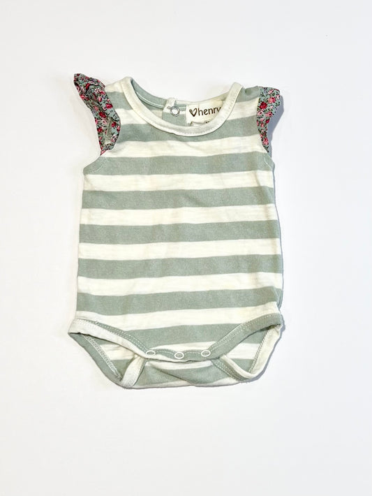 Striped knit bodysuit - Size 0000