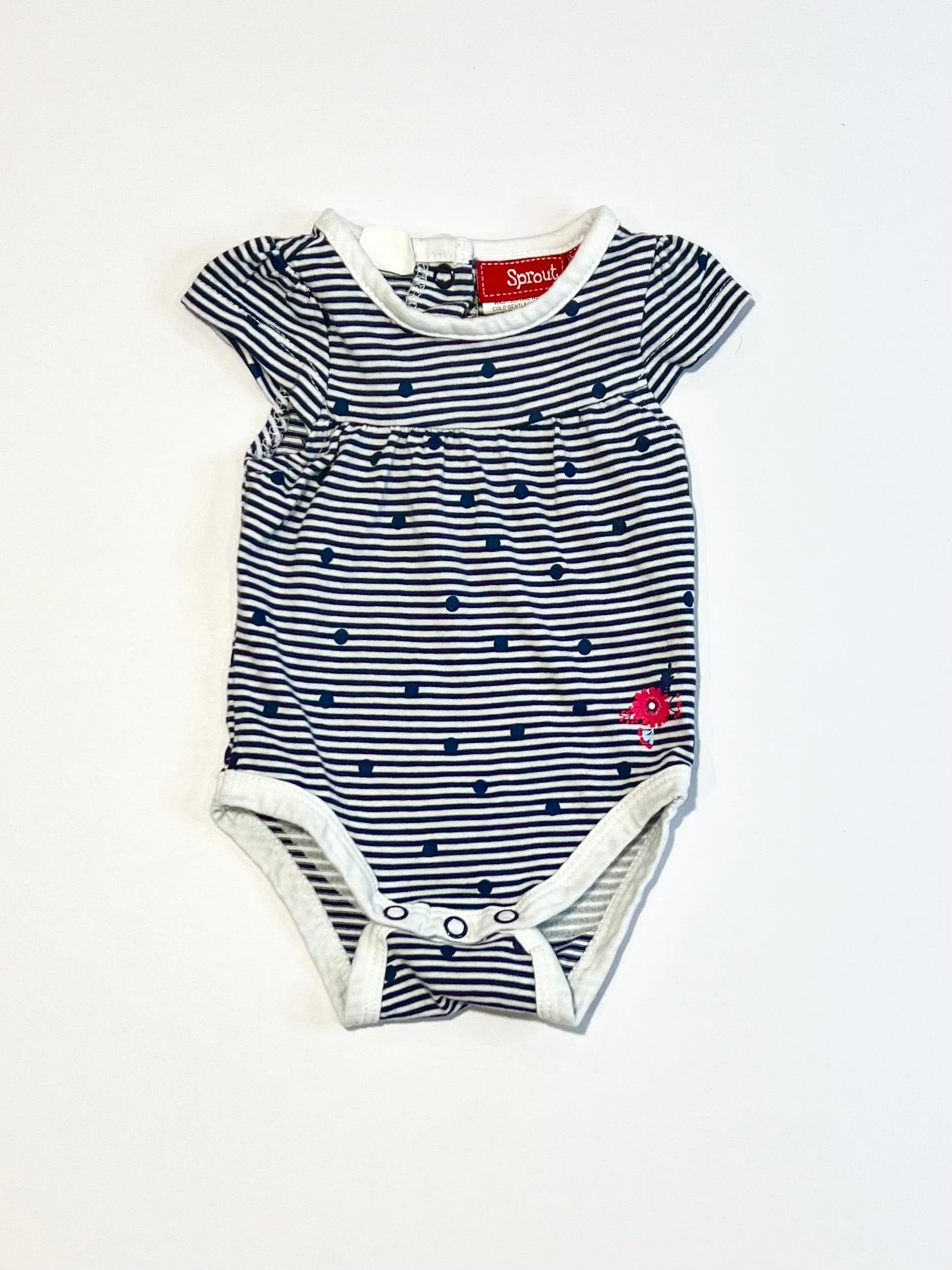 Striped butterfly bodysuit - Size 0000