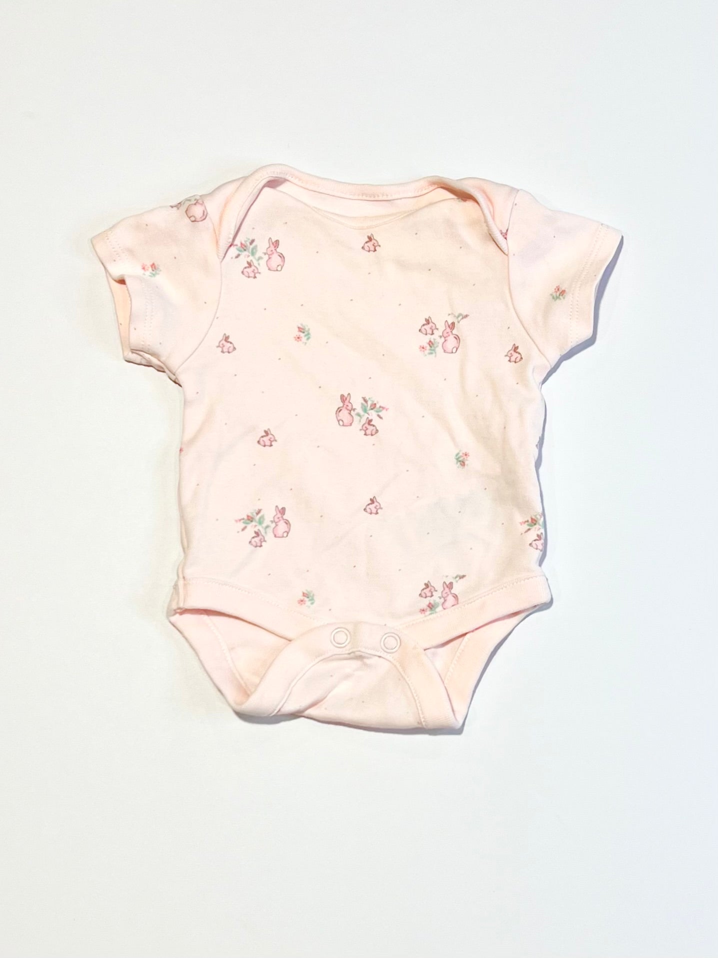 Pink bunny bodysuit - Size 0000