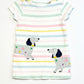 Striped dogs dress - Size 9-12 months