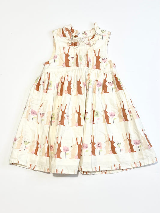 Cotton bunny dress - Size 9-12 months