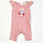 Striped birds romper - Size 0000