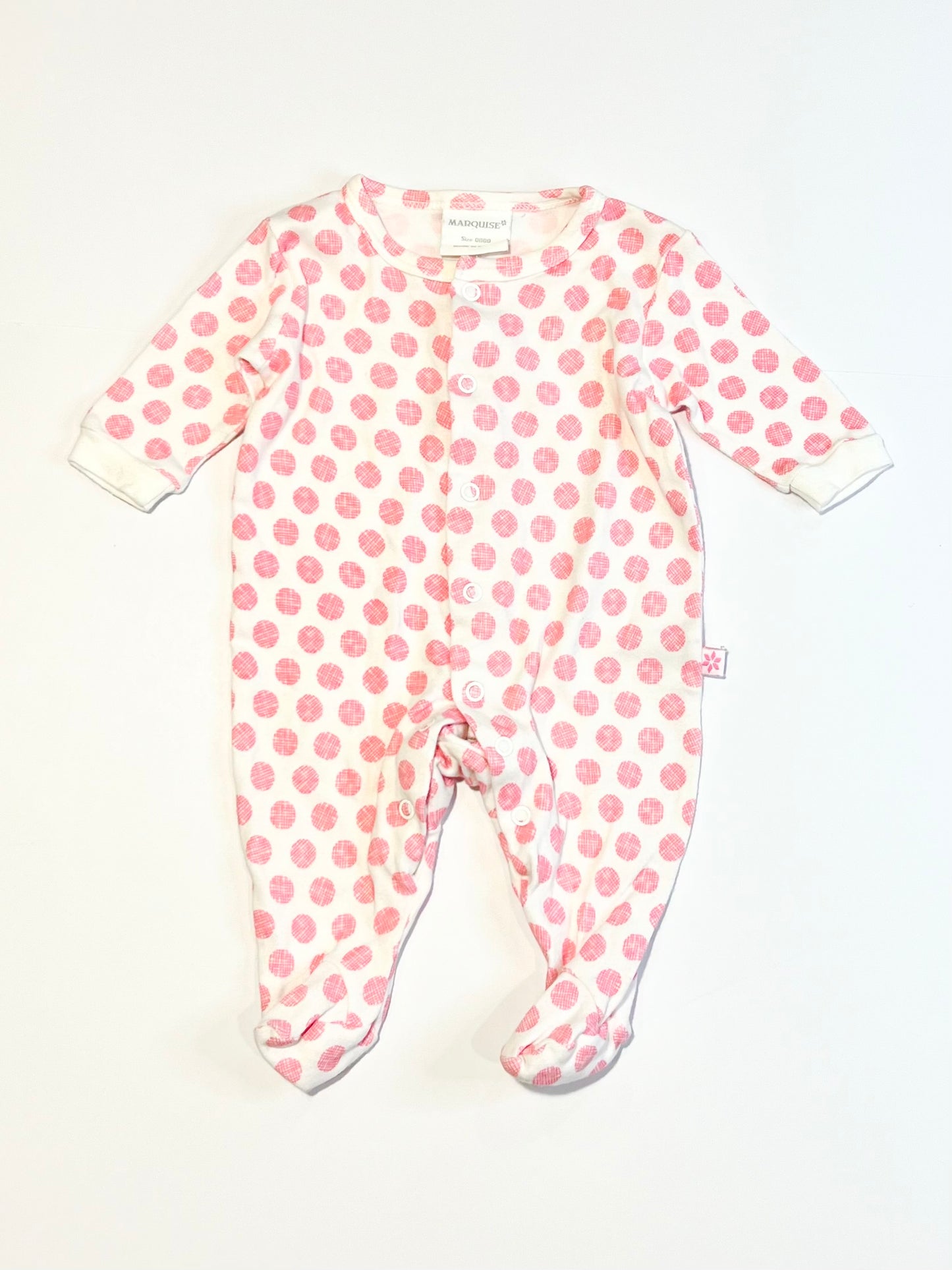 Pink spot onesie - Size 0000