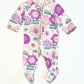 Floral zip onesie - Size 0000