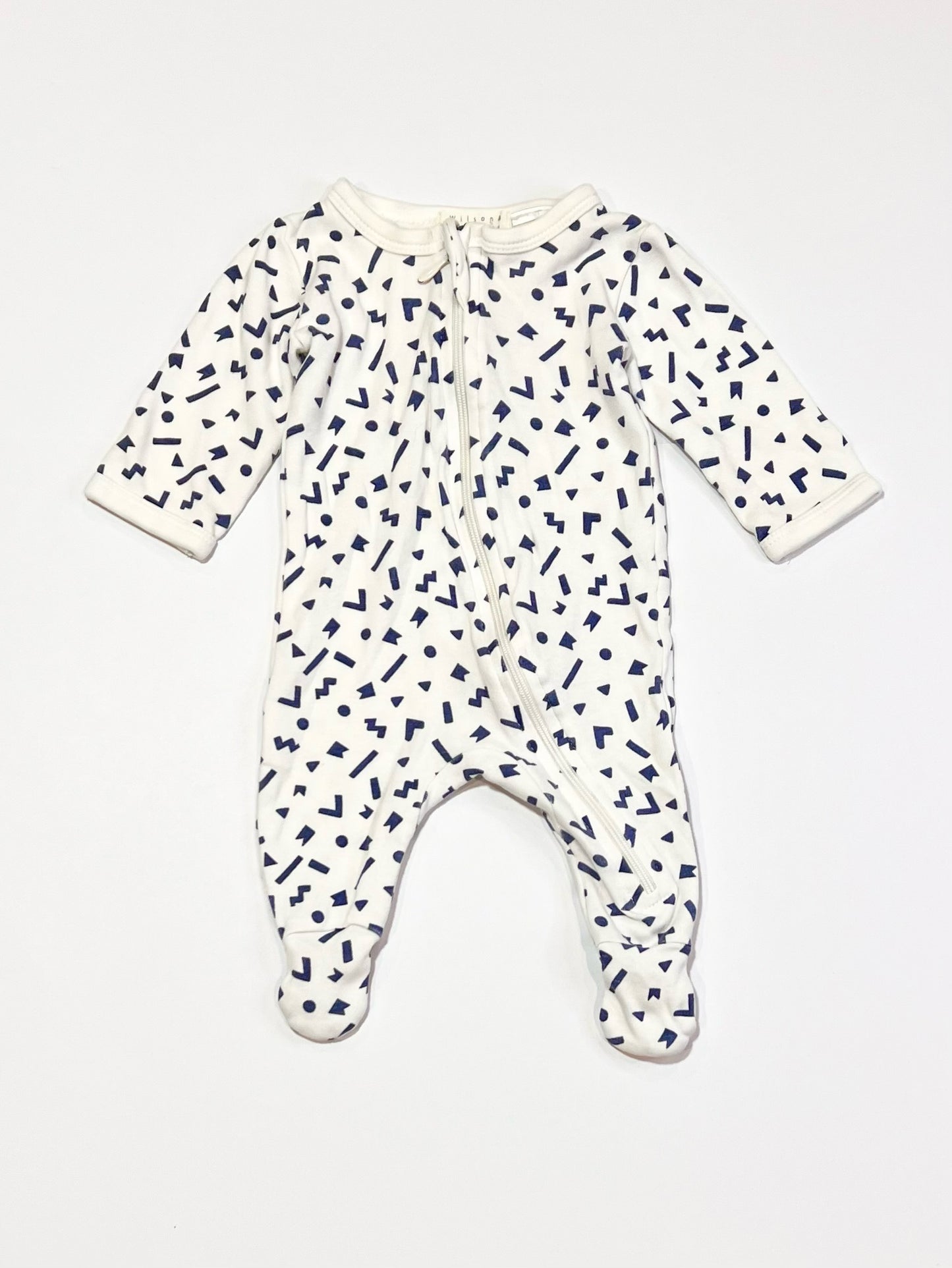 Shapes zip onesie - Size 0000