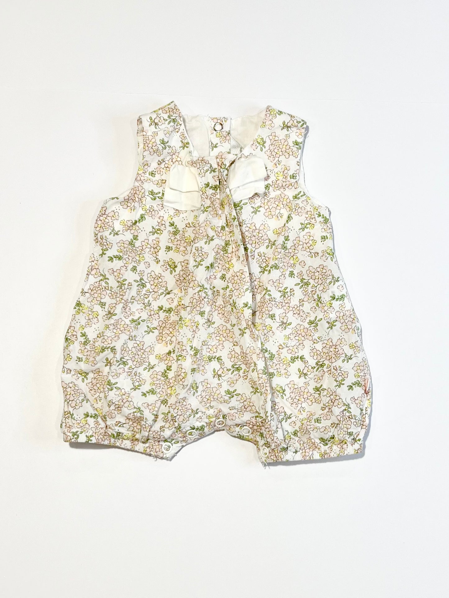 Floral cotton romper - Size 0000