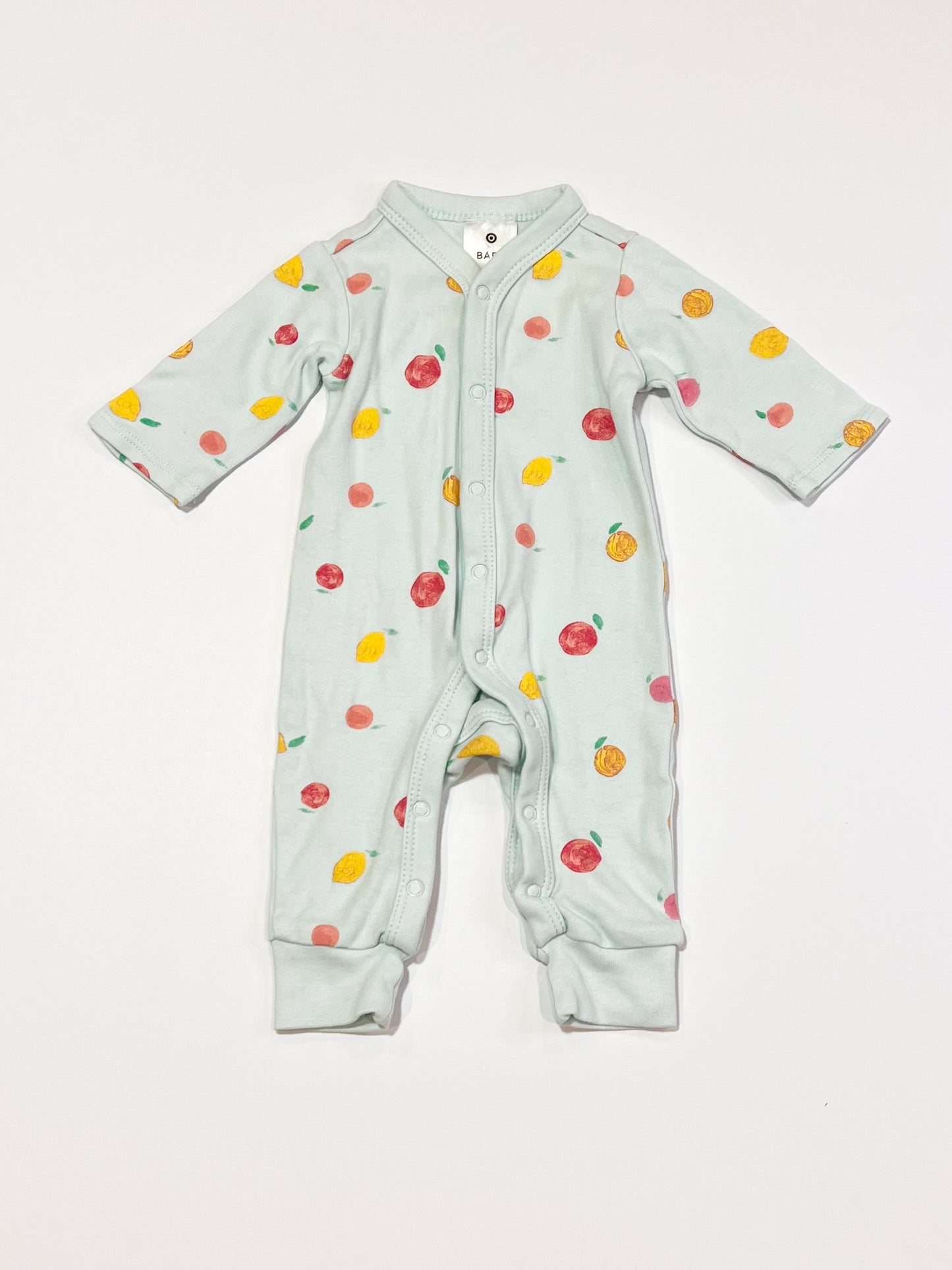 Green fruit onesie - Size 00000