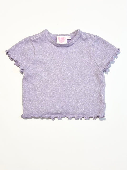 Shimmer knit top - Size 1-2
