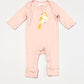 Pink bird onesie - Size 00000