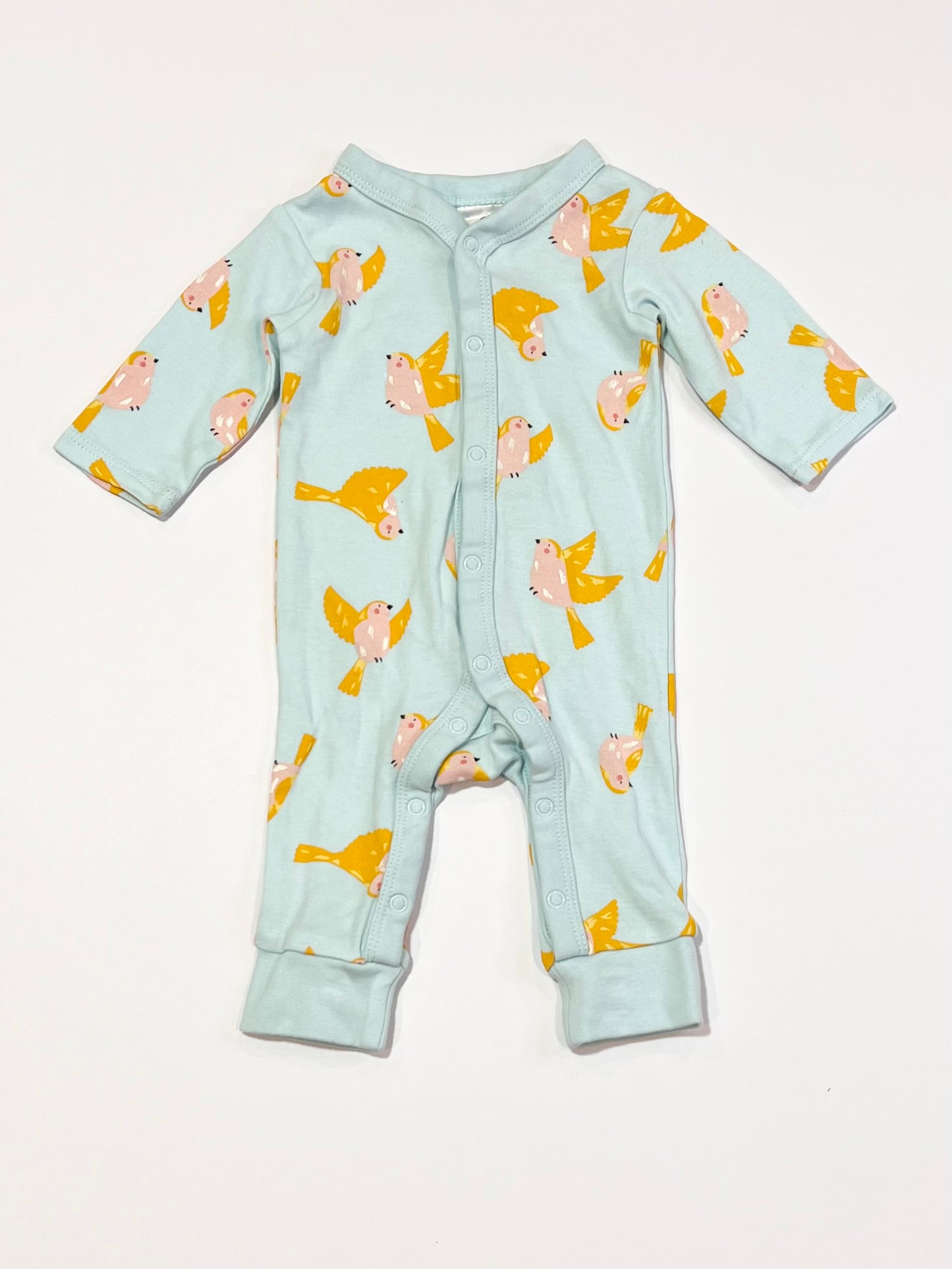 Blue birds onesie - Size 00000