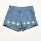 Embrodiered daisy shorts - Size 3