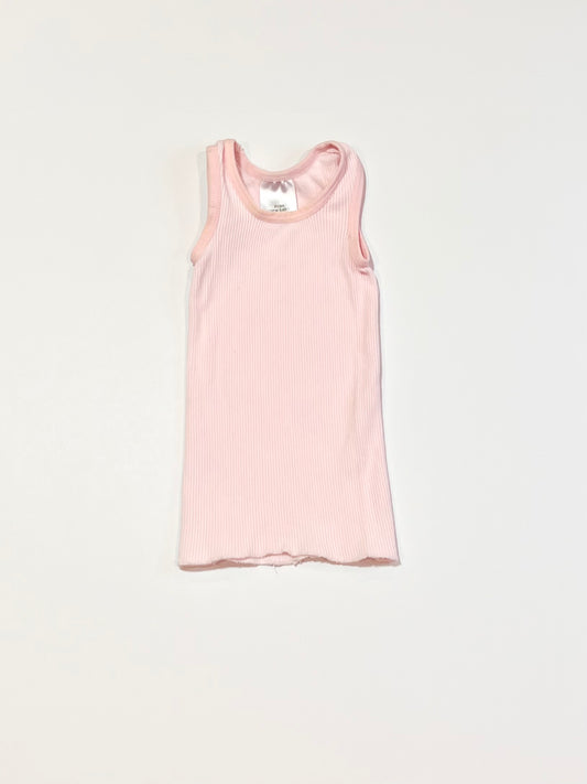 Pink ribbed singlet - Size 0000