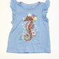 Sequined seahorse tank - Size 5-6