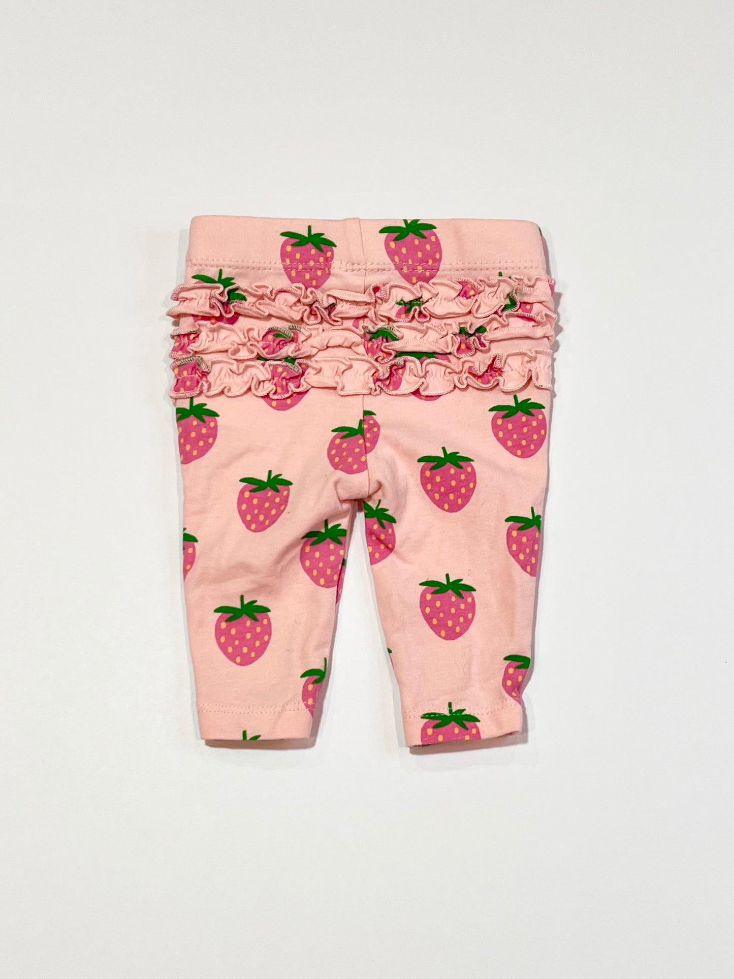 Strawberry ruffle leggings - Size 0000