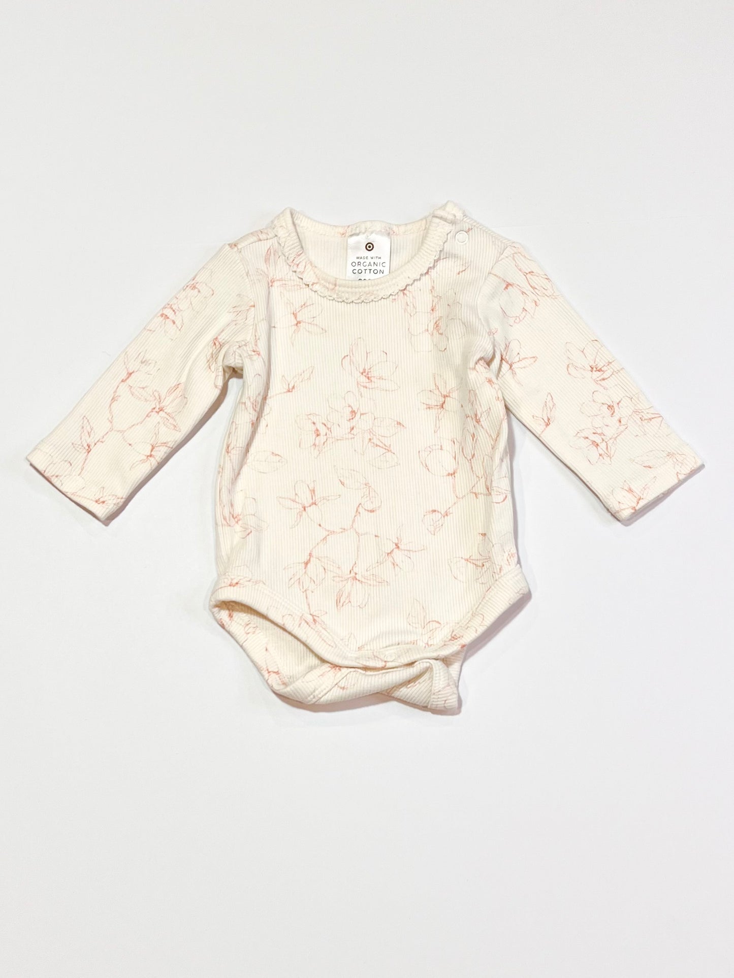 Ribbed floral bodysuit - Size 0000
