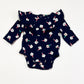 Navy floral bodysuit - Size 0000