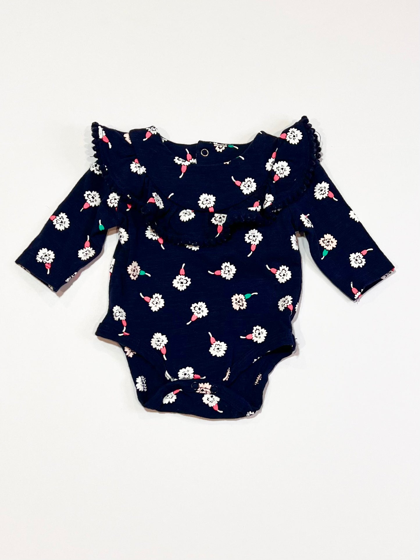 Navy floral bodysuit - Size 0000