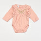 Embroidered pink bodysuit - Size 0000