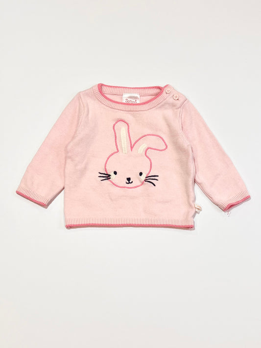 Pink bunny jumper - Size 0000