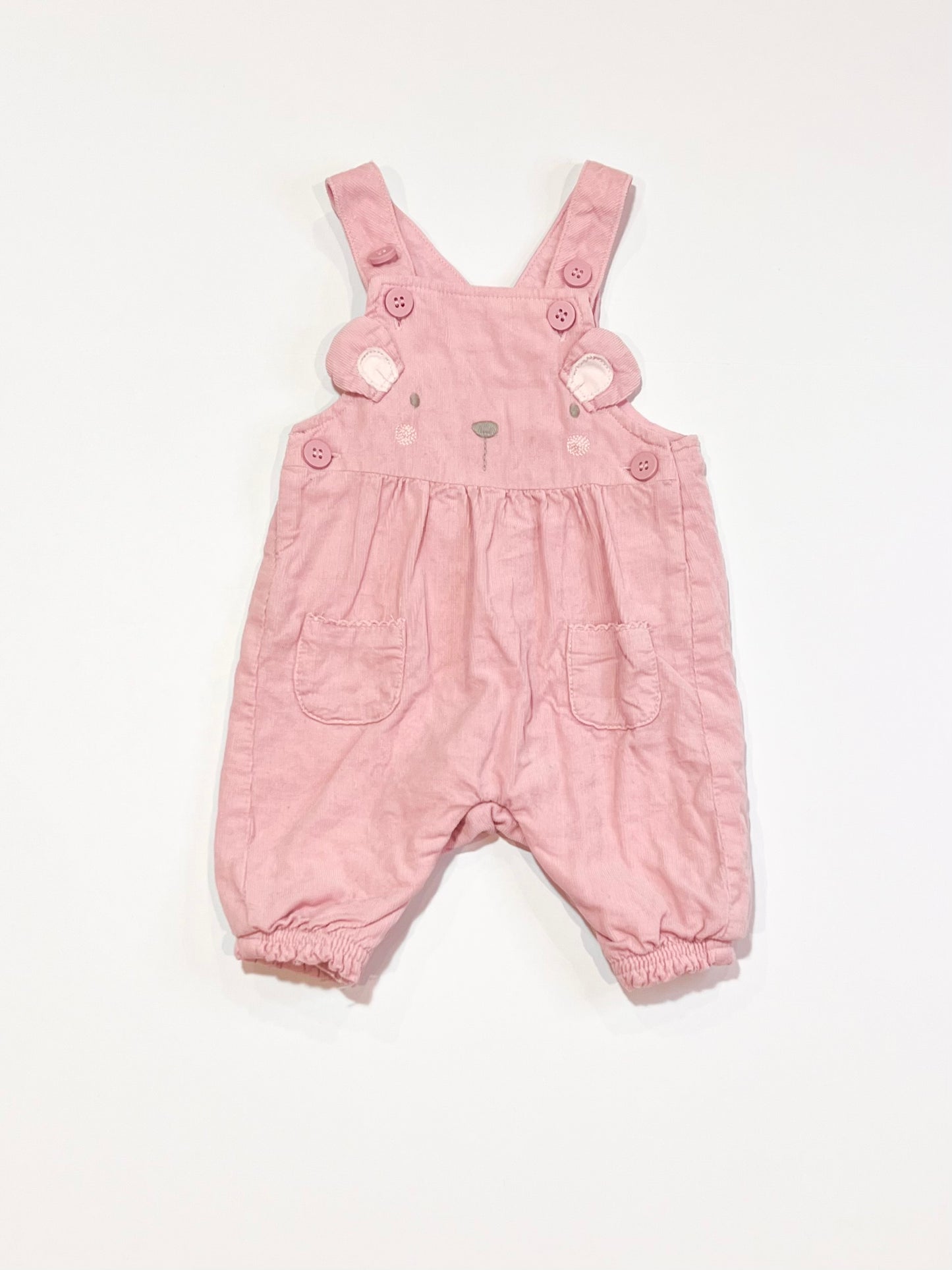 Pink corduroy overalls - Size 0000