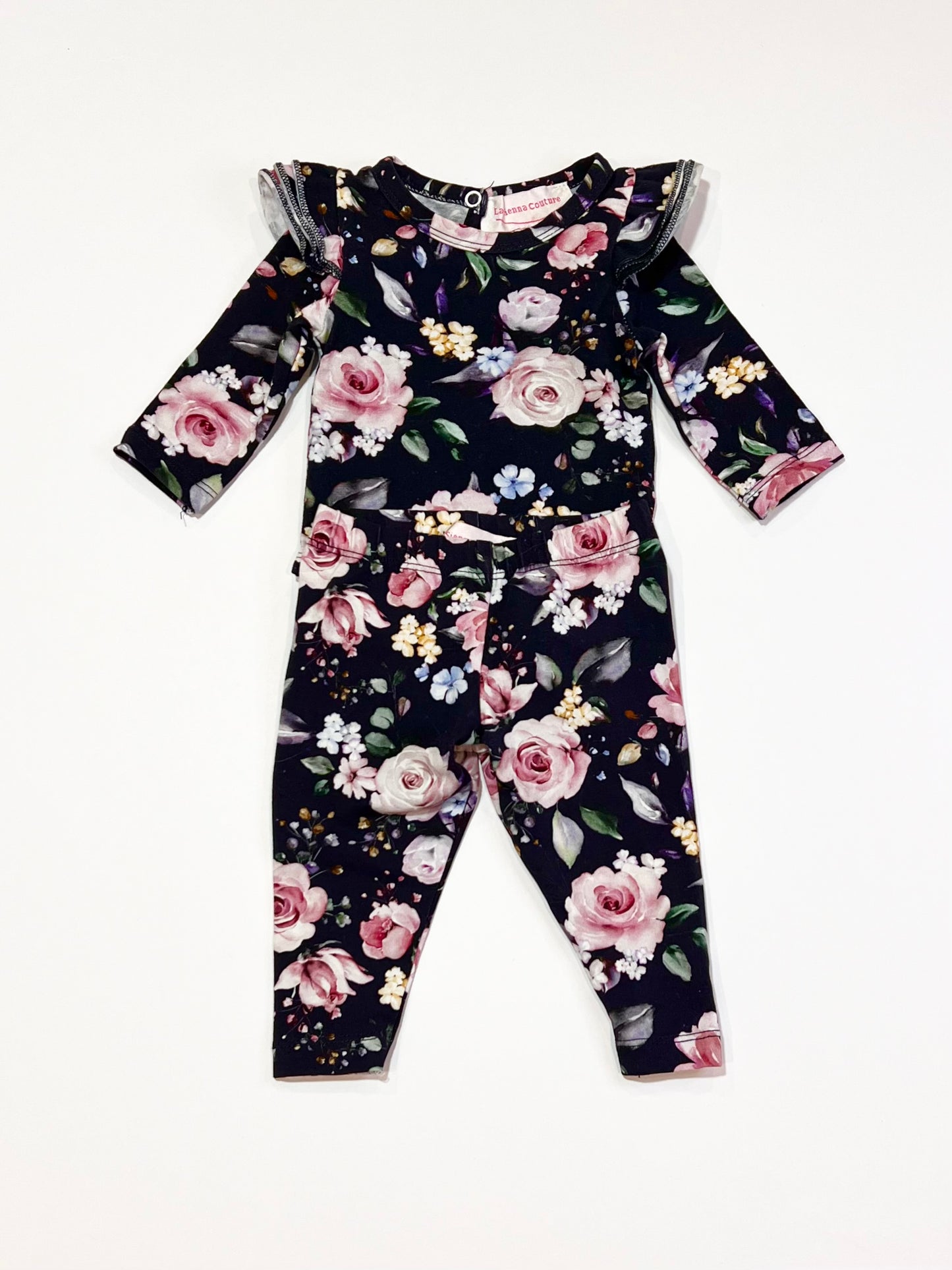 Navy floral set - Size 0000