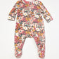Floral zip onesie - Size 0000