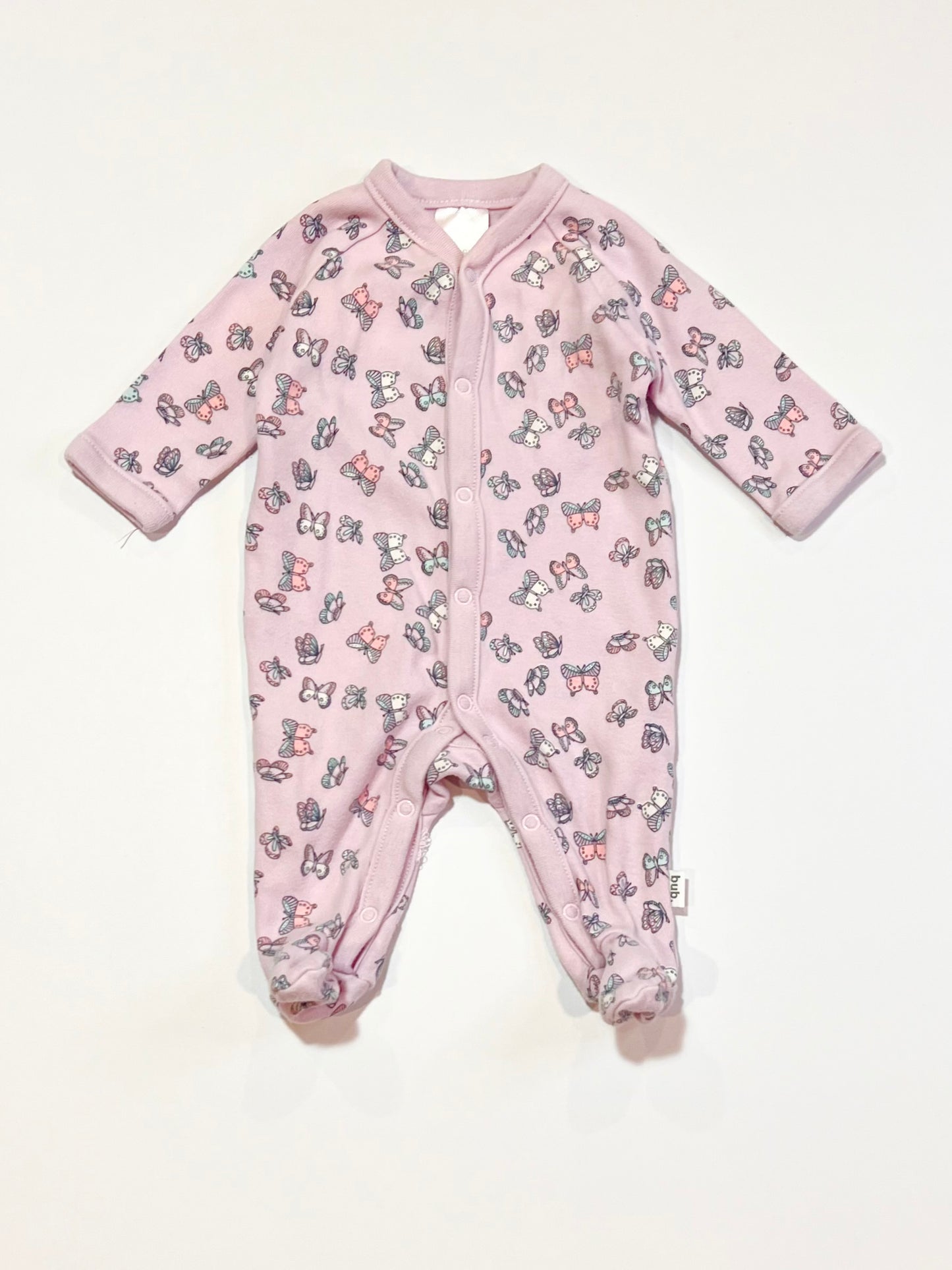 Purple butterfly onesie - Size 0000
