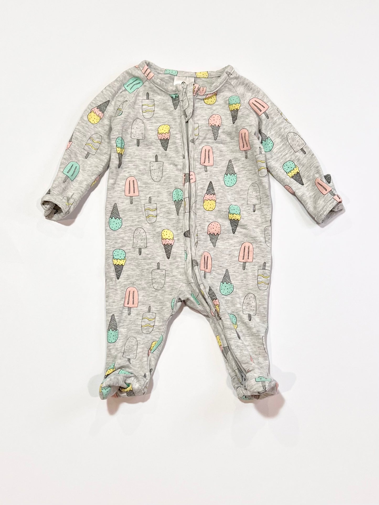 Ice creams zip onesie - Size 0000