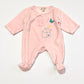 Pink velour onesie - Size 0000