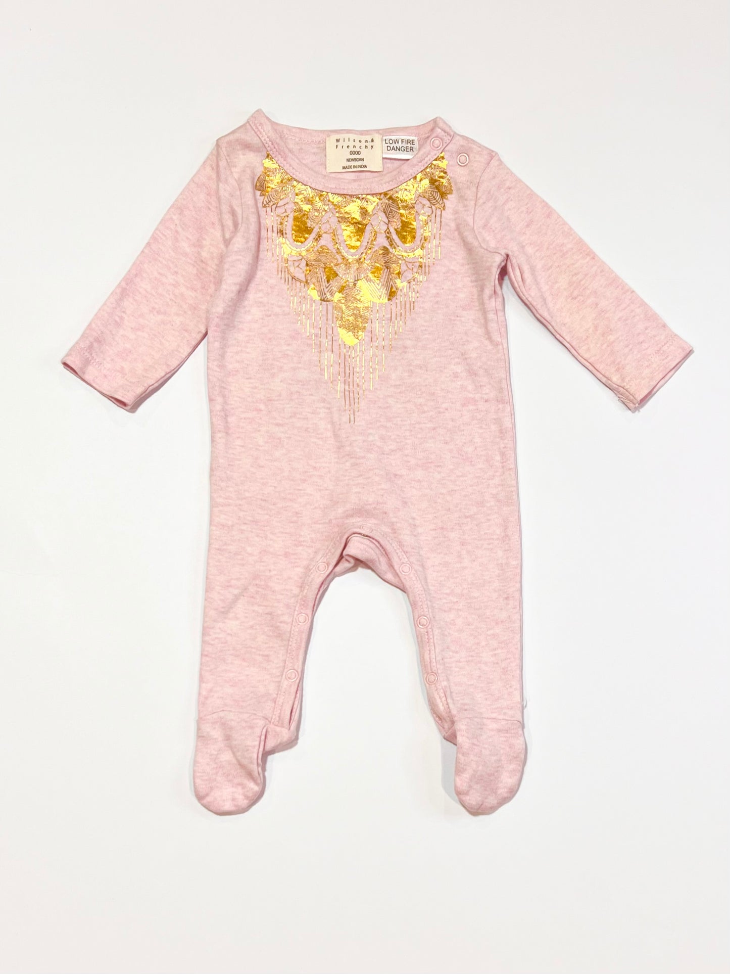 Gold foil onesie - Size 0000