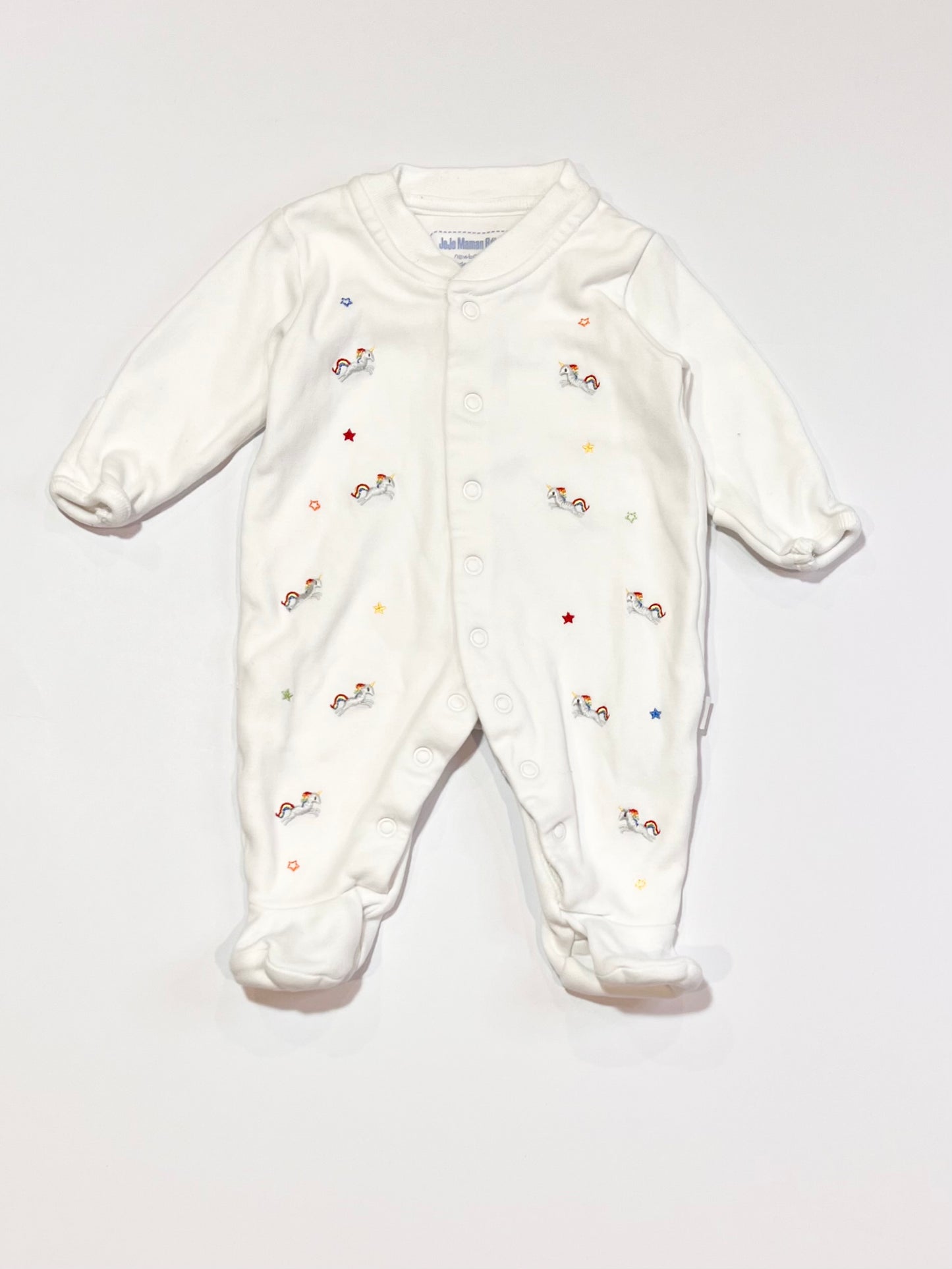 Embroidered unicorns onesie - Size 0000