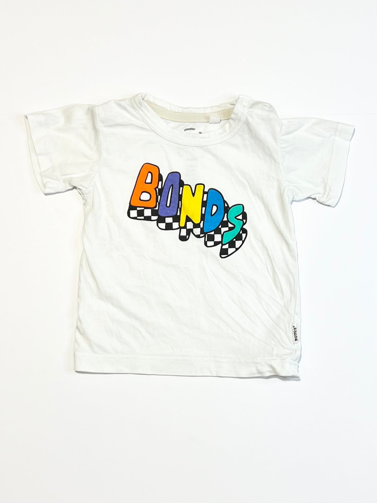 White logo tee - Size 00